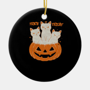 Trick or Treat cats Classic T-Shirt Ceramic Tree Decoration