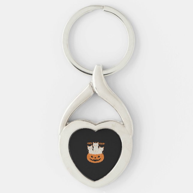 Trick or Treat cats Classic T-Shirt Key Ring (Front)