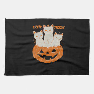 Trick or Treat cats Classic T-Shirt Tea Towel