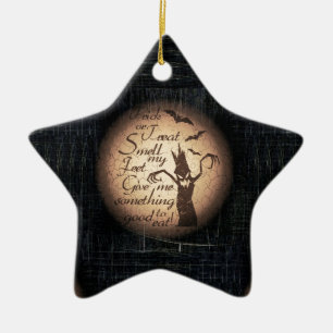trick or treat ceramic tree decoration