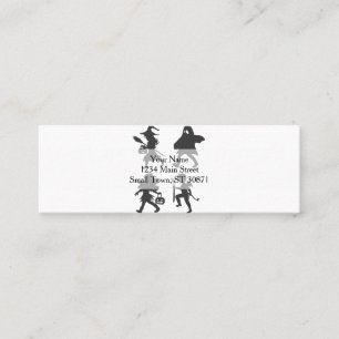 Trick  or treat - Choose background colour Mini Business Card