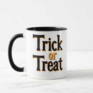 "Trick or Treat" - Classic Halloween Font Design. Mug