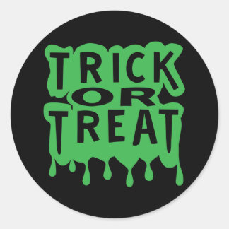Trick or Treat Classic Round Sticker