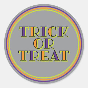 Trick or Treat Classic Round Sticker