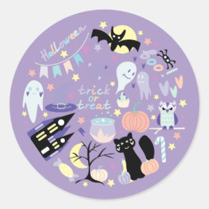 Trick or Treat Classic Round Sticker