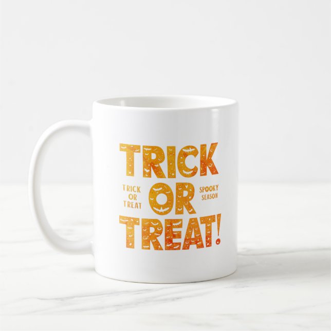 Trick or Treat Coffee Mug (Left)
