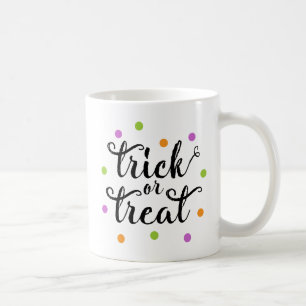 Trick or Treat Confetti Halloween Coffee Mug