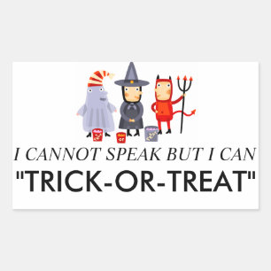 Trick or Treat Costume Stickers