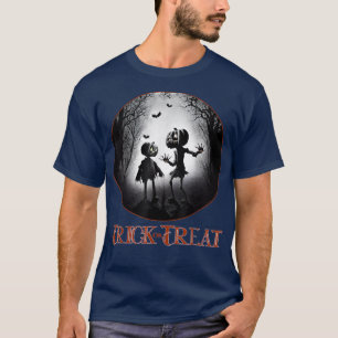 Trick or Treat Creepy Children Costumed in ods 279 T-Shirt