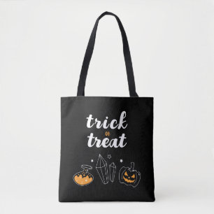 trick or treat cristal tote bag
