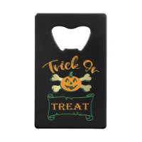 Trick or treat crossbones Halloween pumpkin