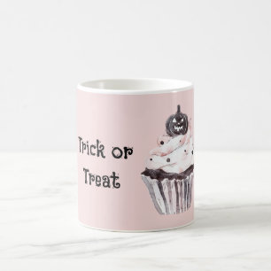 Trick or Treat Cupcake Pumpkin Coffee Mug