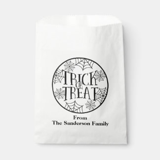 Trick or Treat Custom Halloween Favour Bags