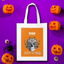 Trick or Treat Customise Personalise Name Bag