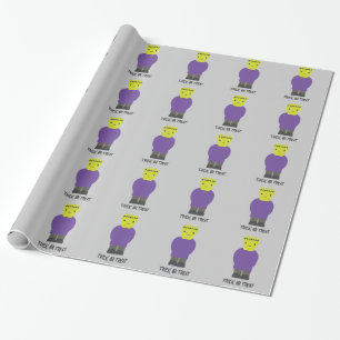 Trick or Treat- Cute Frankenstein Wrapping Paper