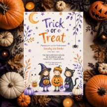 Trick or Treat Cute Fun Ghost Halloween Party