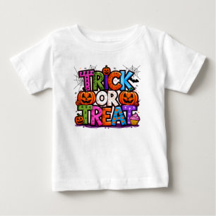 TRICK OR TREAT   Cute Halloween Bash Party Baby T-Shirt