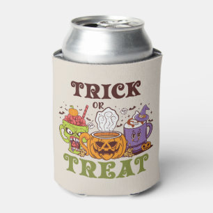 Trick Or Treat – Cute Halloween Coffee Brew Can Cooler