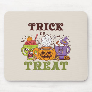 Trick Or Treat – Cute Halloween Coffee Brew Mouse Mat