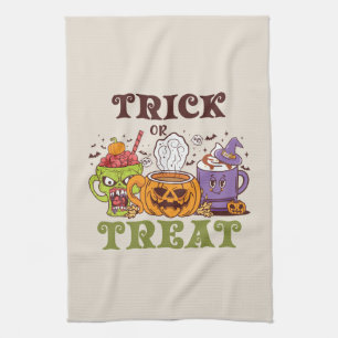 Trick Or Treat – Cute Halloween Coffee Brew Tea Towel