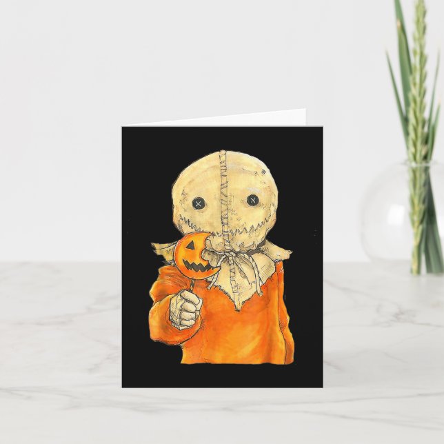 Trick Or Treat Cute Skull Halloween 2025 Costume F Card (Front)