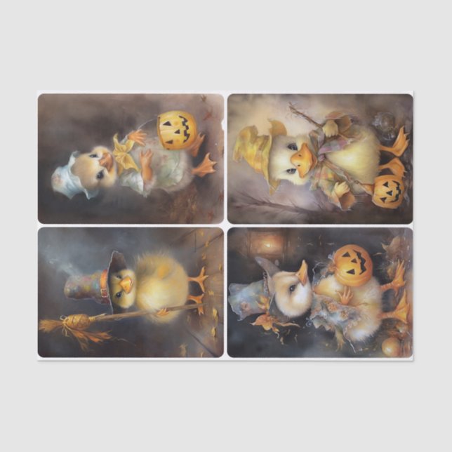 Trick or Treat Dewy Tissue Paper (Front)