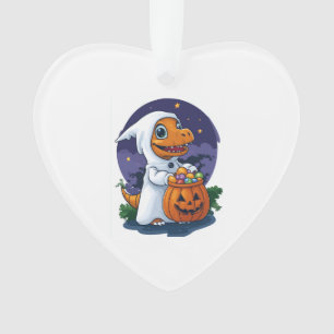 Trick-or-Treat Dino Ornament
