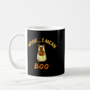 Trick Or Treat Dog Ghost Costume Halloween Dog Coffee Mug