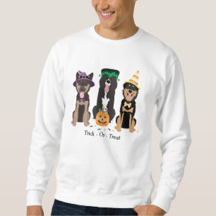 Trick Or Treat Dogs In Halloween Costumes Sweatshirt