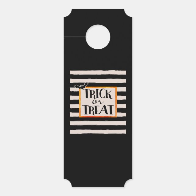 Trick or treat door hanger (Front)