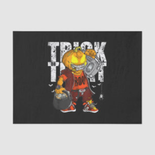 Trick or Treat Dope Hip Hop Halloween Graphic Men Tissue Paper