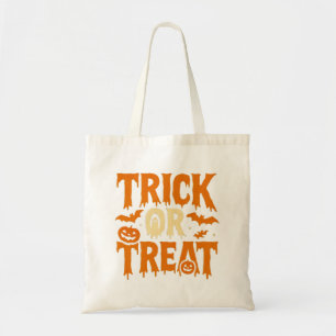 Trick or Treat – Dripping Font with Ghost Tote Bag