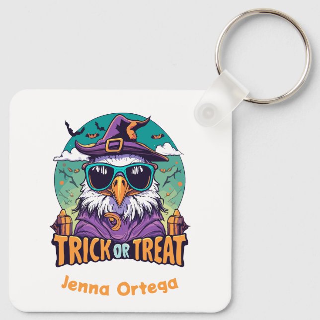 Trick or Treat Eager - Scary Good Times Key Ring (Back)