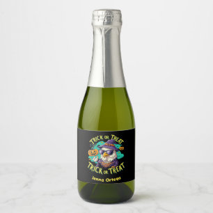Trick or Treat Eager - Vampire Vibes Sparkling Wine Label