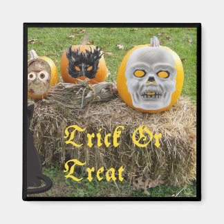 Trick Or Treat Eerie Pumpkins on Haystack Magnet