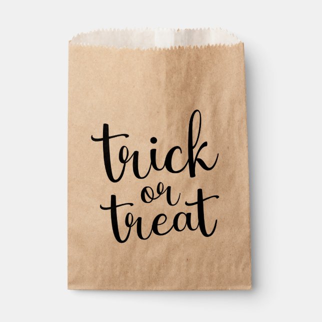 Trick or treat favour bags (Front)