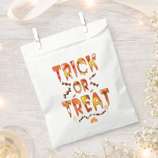 Trick or Treat  Favour Bags (Clipped)
