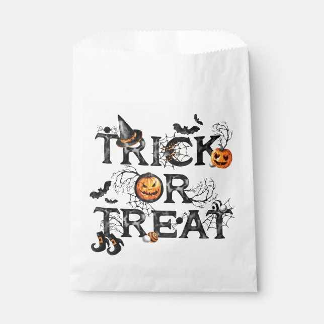 Trick Or Treat  Favour Bags (Front)