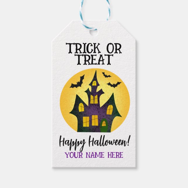 Trick or Treat Favour Tag (Front)
