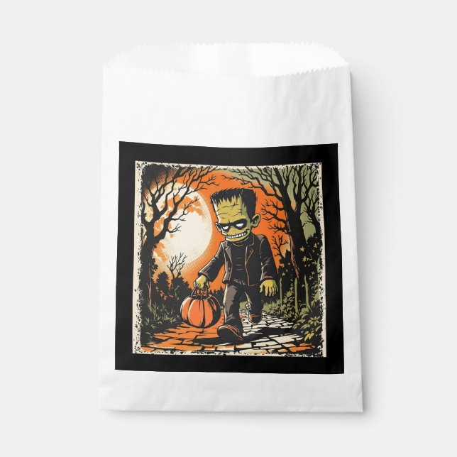 "Trick or Treat Frankie" Replica Circa 1950's Favour Bags (Front)