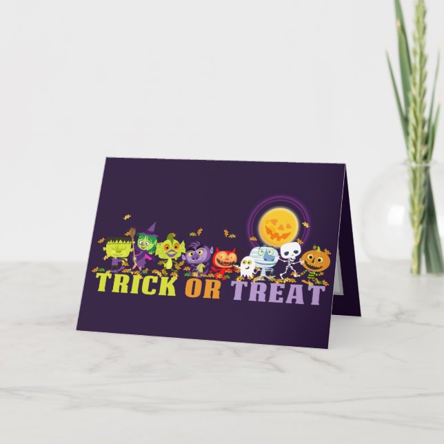 Trick or treat fun card (Front)