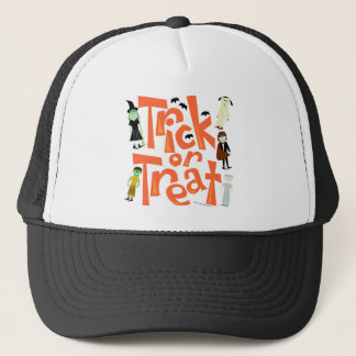 Trick or Treat Fun Character Art Spooky Cute Trucker Hat