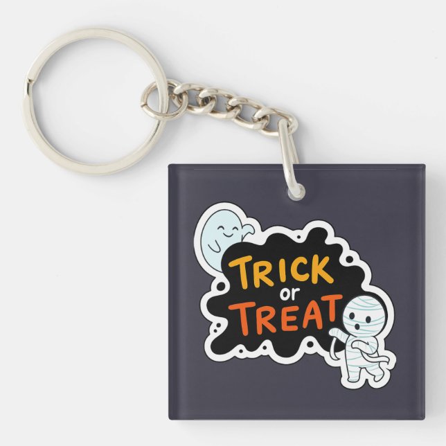 Trick or Treat Fun Key Ring (Front)