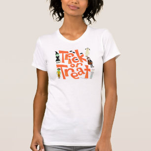 Trick or Treat Fun October Halloween Slogan T-Shirt