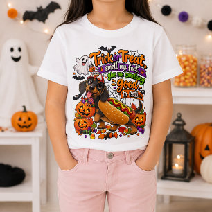 Trick or Treat Funny Dachshund Hot Dog Halloween T-Shirt
