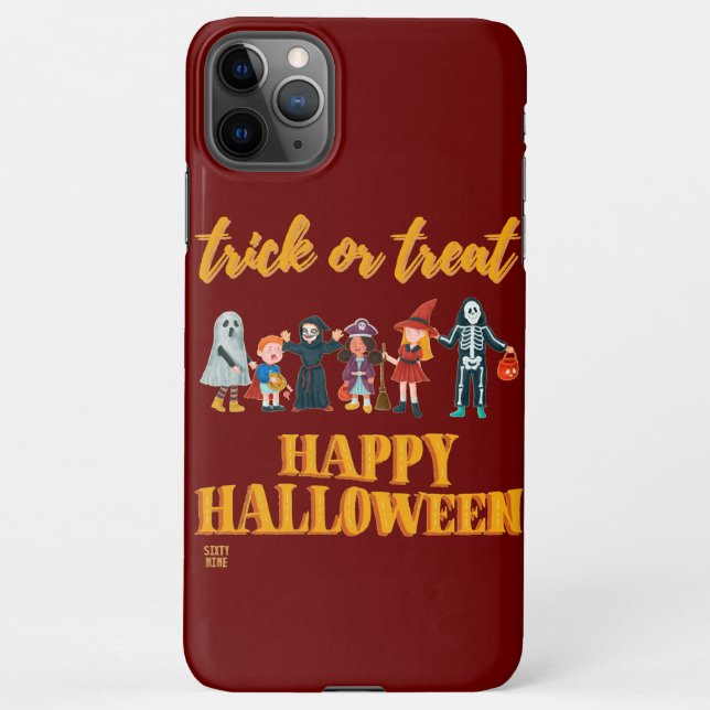 "TRICK OR TREAT" funny       iPhone Case (Back)