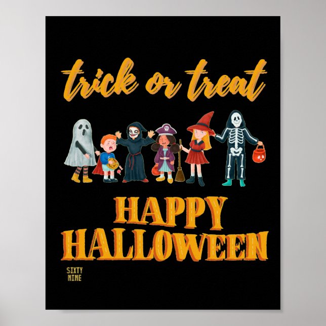 "TRICK OR TREAT" funny          Poster (Front)