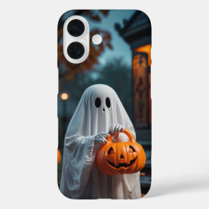 Trick-or-Treat Ghost iPhone 16 Case