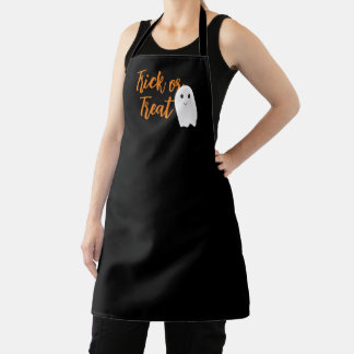 Trick or Treat Ghost Halloween Apron