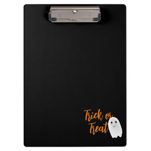 Trick or Treat Ghost Halloween Clipboard